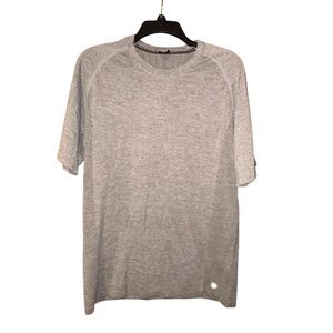 Laird Mens Performance Short‎ Sleeve Athletic Shirt Gray Moisture Wicking Large